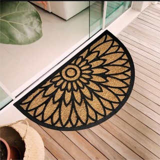 Kapazi Tapete de Entrada Fibra de Coco Vinil Terral 45cm X 75cm