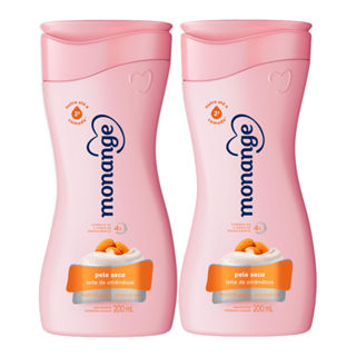 Kit 2 Hidratante Desodorante Monange Hidratação Intensiva Leite de Amêndoas 200ml em Oferta na Shopee