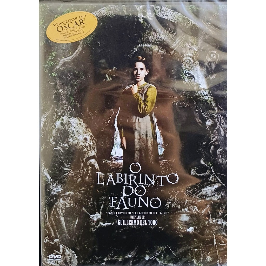 DVD O Labirinto do Fauno (Drama, Fantasia - G. del Toro) Lacrado de Fábrica