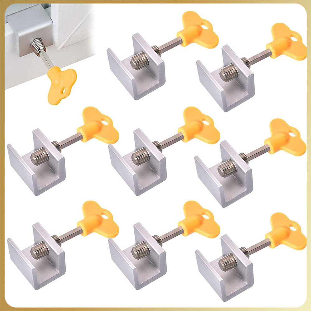 Kit 8pcs Trava Porta Para Janela Correr Segurança Infantil/Trava Deslizante Ajustável De Segurança Para Porta/Janela