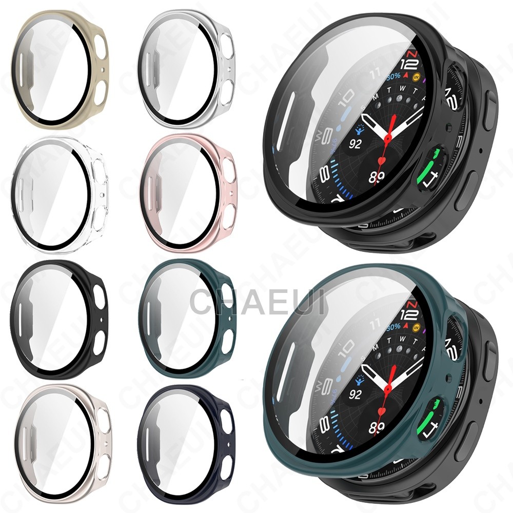 Protetor De Tela Com Filme PC Case Acessórios De Cobertura Completa Para Galaxy Watch 8 44mm 40mm / Classic 46mm