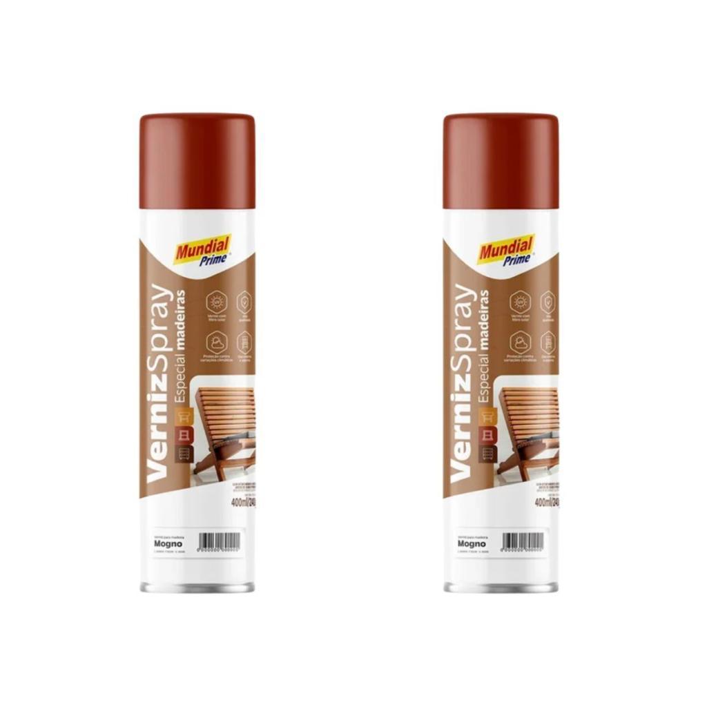 2 Verniz De Madeira Mogno Spray 400ml Proteção UV