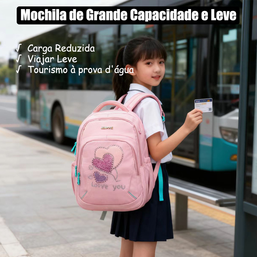 Mochila para Viagem Multicamada Colorida Premium Resistente Perfeita para Uso Escolar Feminino e Masculino Diário