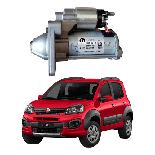 Motor De Partida Novo Uno Original Bosch Genuíno Fiat - Cód. 51997820 em Oferta na Shopee