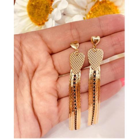 Brinco Franja Preto: Onde Comprar | BuscaProdutos