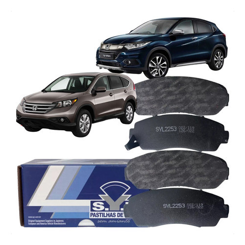 Jogo De Pastilha De Freio Honda Crv (2007 Á 2013) Syl2253