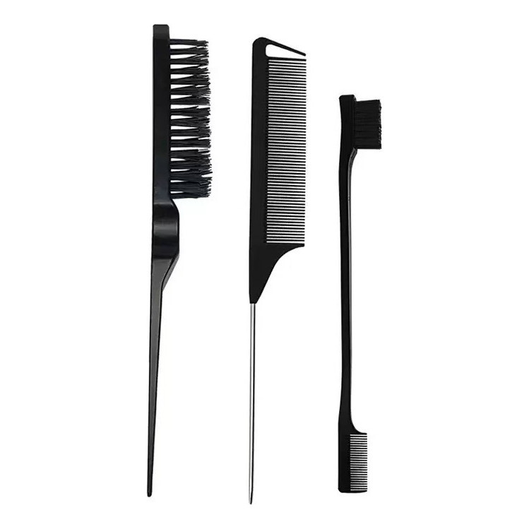 Kit 3 Pentes De Cabelo Profissional P/ Penteados Escova em Oferta na Shopee