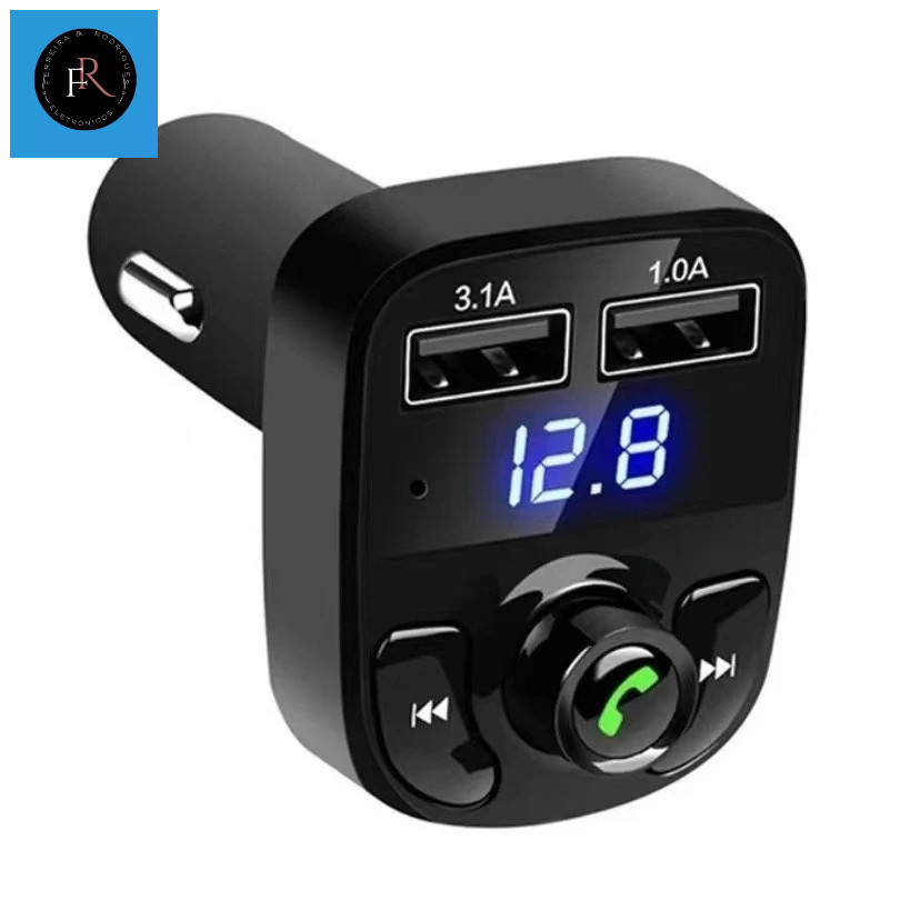 Carregador Transmissor Automotivo MP3 Bluetooth V5.0 + EDR Player Altomex X8 / AL-C183