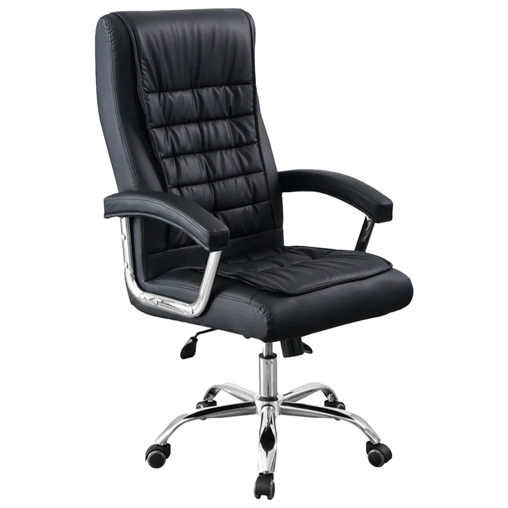 Cadeira De Escritório Big Presidente Girátoria Preta em Oferta na Shopee