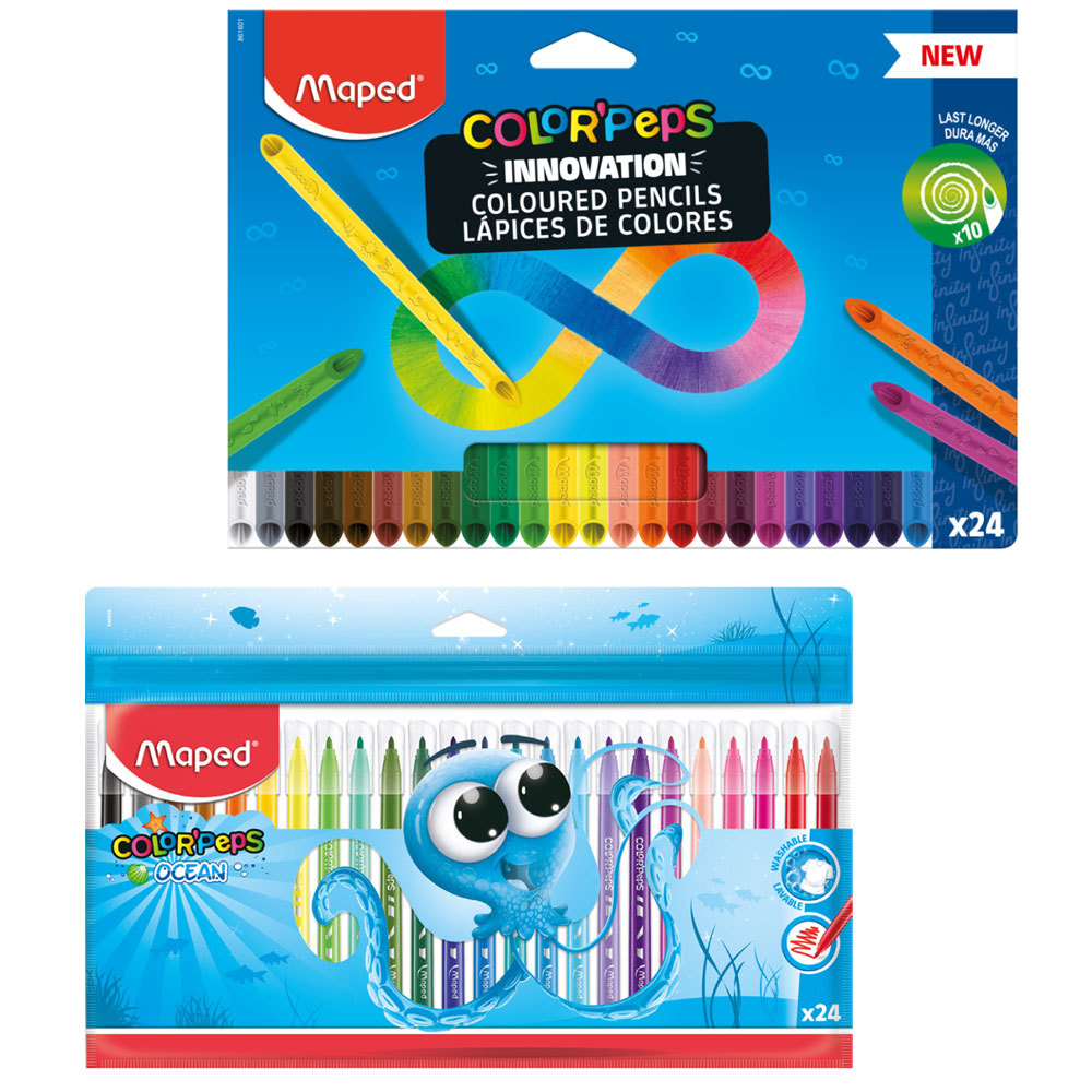 Kit Escolar Colorir I Maped em Oferta na Shopee