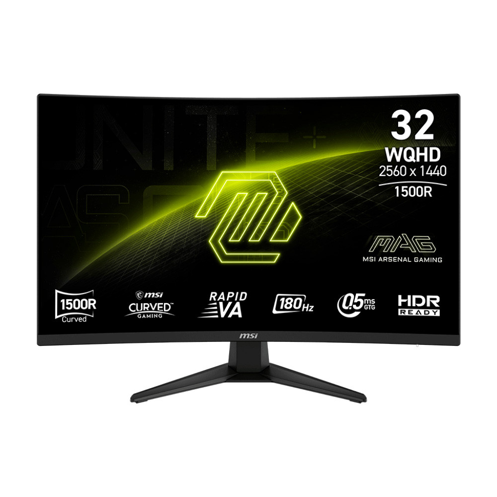 Monitor Gamer Curvo Mag 321cqf E18 32’’ 180Hz MSI 9s6-3de04t-004