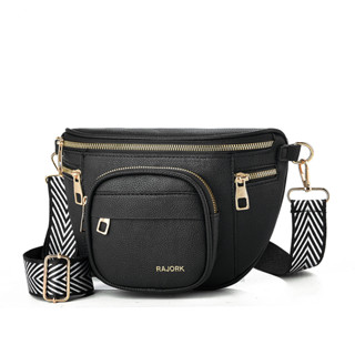 Bolsa Pochete Feminina Em Couro Pu Transversal Tipo Pochete Com Zíper Duplo ychen em Oferta na Shopee