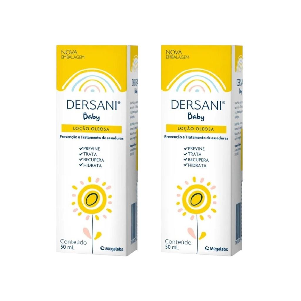 Kit Loção Dersani Baby Antiassaduras C/ 2Un De 50ml Cada