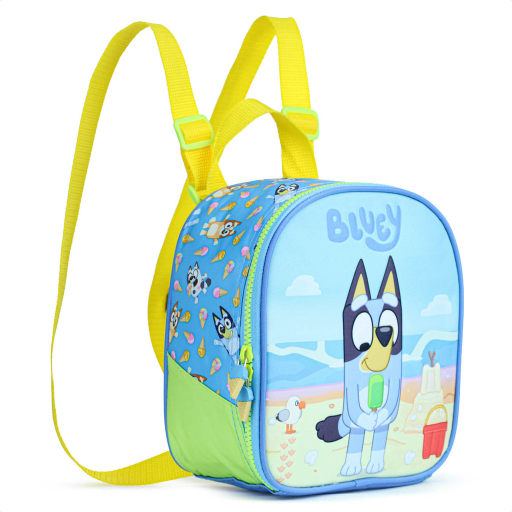 Detalhes do Lancheira Escolar Xeryus Bluey 15544 Azul e Verde - Infantil