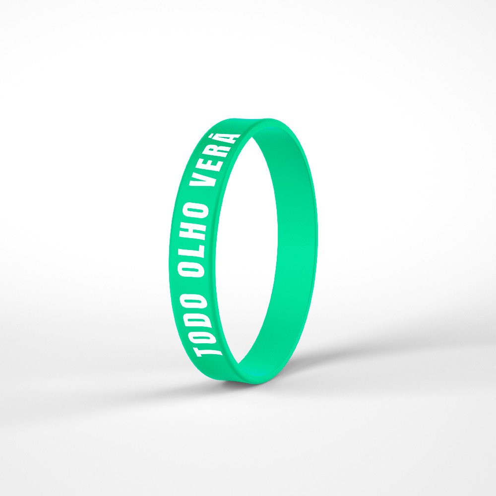 Pulseira De Silicone Verde Floresta | Todo Olho Verá em Oferta na Shopee