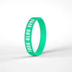 Pulseira De Silicone Verde Floresta | Todo Olho Verá