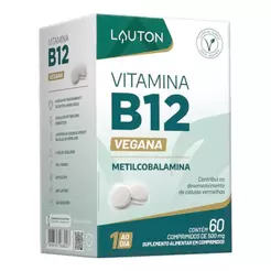 VITAMINA B12 METILCOBALAMINA 9,94MCG COM 60 COMPRIMIDOS