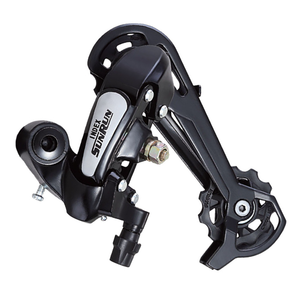 Detalhes do Cambio Traseiro bike 7v Index Fixação Direta Cage Longo 43d