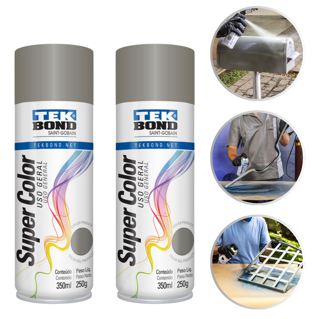 Kit 2 Tinta Spray 300ml Uso Geral Todas As Cores Automotivo