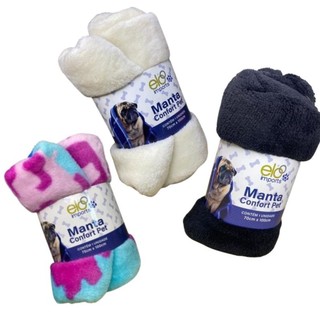 Kit 03 Manta Cobertor para Cachorro Gato Pet Mantinha 100x90cm Peluciada Lavável Microfib…