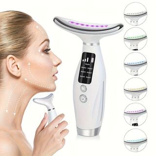 Massageador Portátil LED | Rosto e Pescoço + Firmeza da Pele