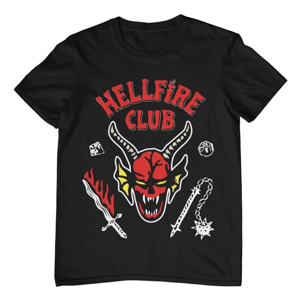 Camisa Hell Fire Club Camiseta Stranger Things Unissex Série