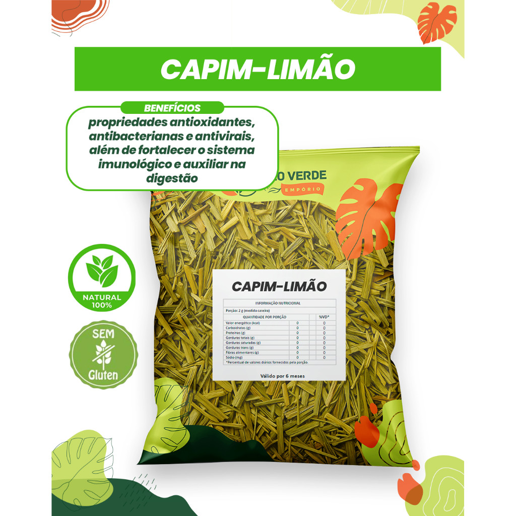 CAPIM LIMÃO/CAPIM CIDREIRA CHA DIGESTIVO