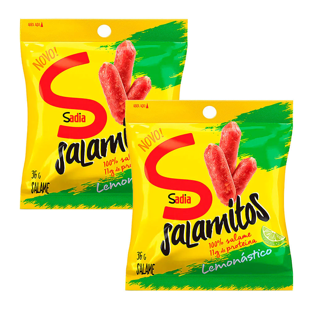 Kit 2 Salamitos Sadia Lemonástico com 36g em Oferta na Shopee