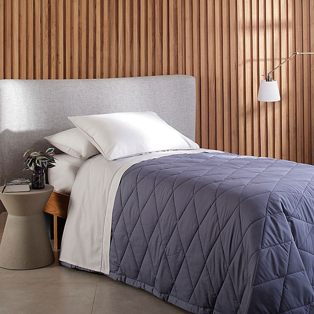 Detalhes do Jogo de Cama Solteiro Percal 180 Fios Buddemeyer Basic Percalle 100% Algodão Fio Penteado 3 peças