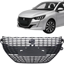 Grade Radiador Peugeot 208 2021 2022 2023 2024 Preta