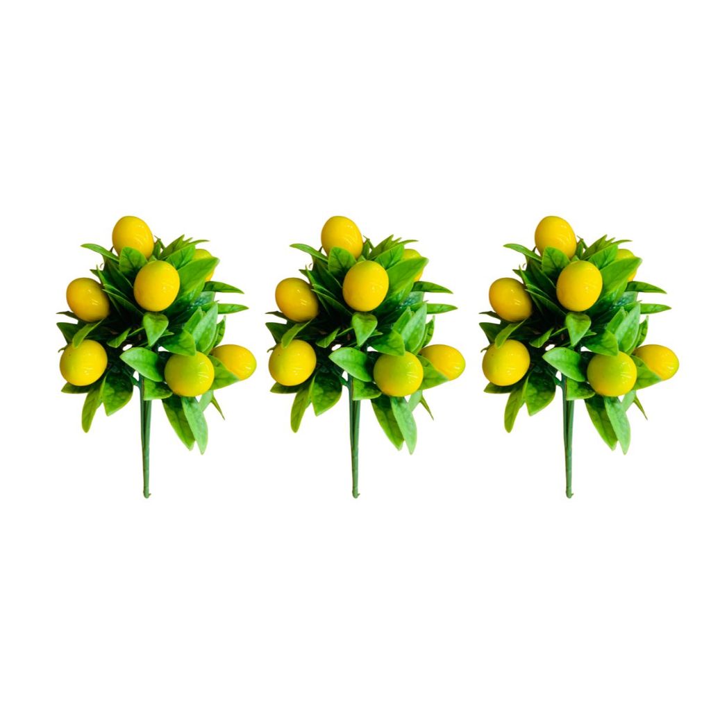 Kit Buquês Com Limões Sicilianos Artificiais Realistas Amarelo em Oferta na Shopee