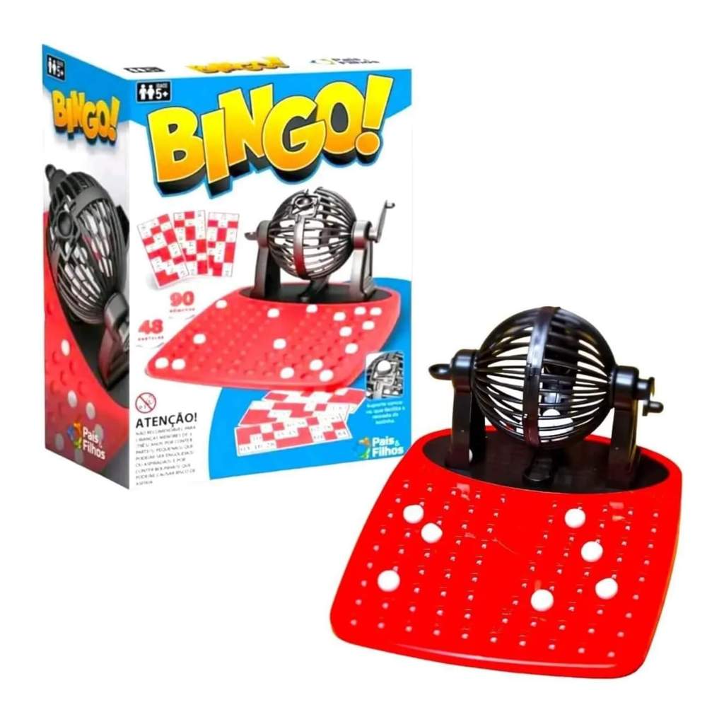 Jogo Super Bingo com 90 Números e 48 Cartelas Pais e Filhos - 791299-1