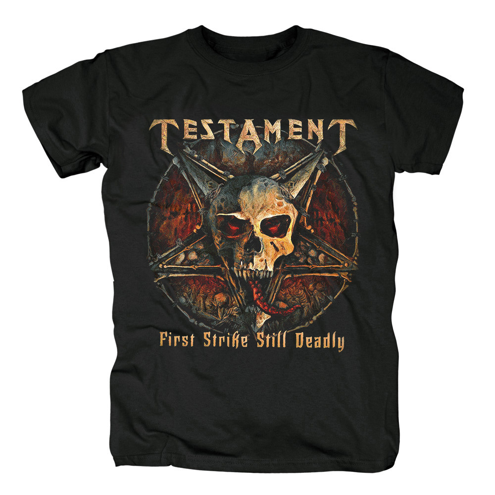 Music Soul Camiseta Unissex Testament Thrash Metal Banda Rock Estampada Confortável Estilosa Divertida Concertos