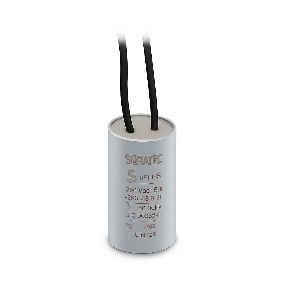 CAPACITOR PERMANENTE COM CABO 5,0 UF/380V