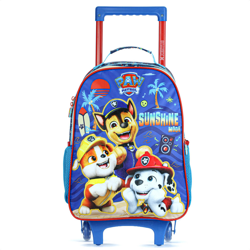Mochila Com Rodas Escolar Xeryus 16 Patrulha Canina 15300 Azul - Infantil