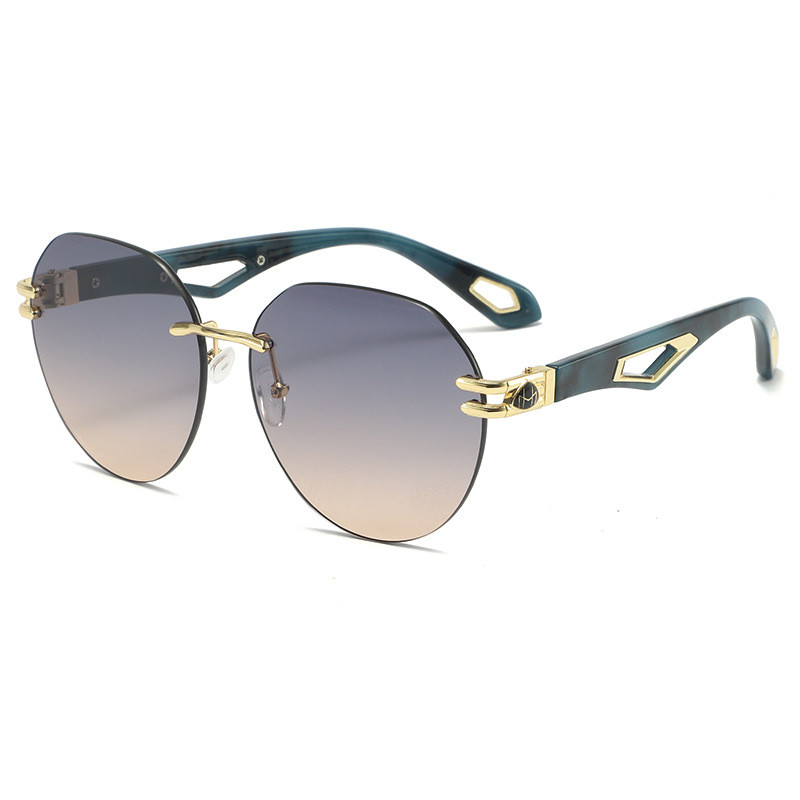 Óculos de Sol Masculinos Retrô para Dirigir, Óculos de Sol Femininos Sem Armação, Óculos de Sol UV400, Gafas De Sol Homb