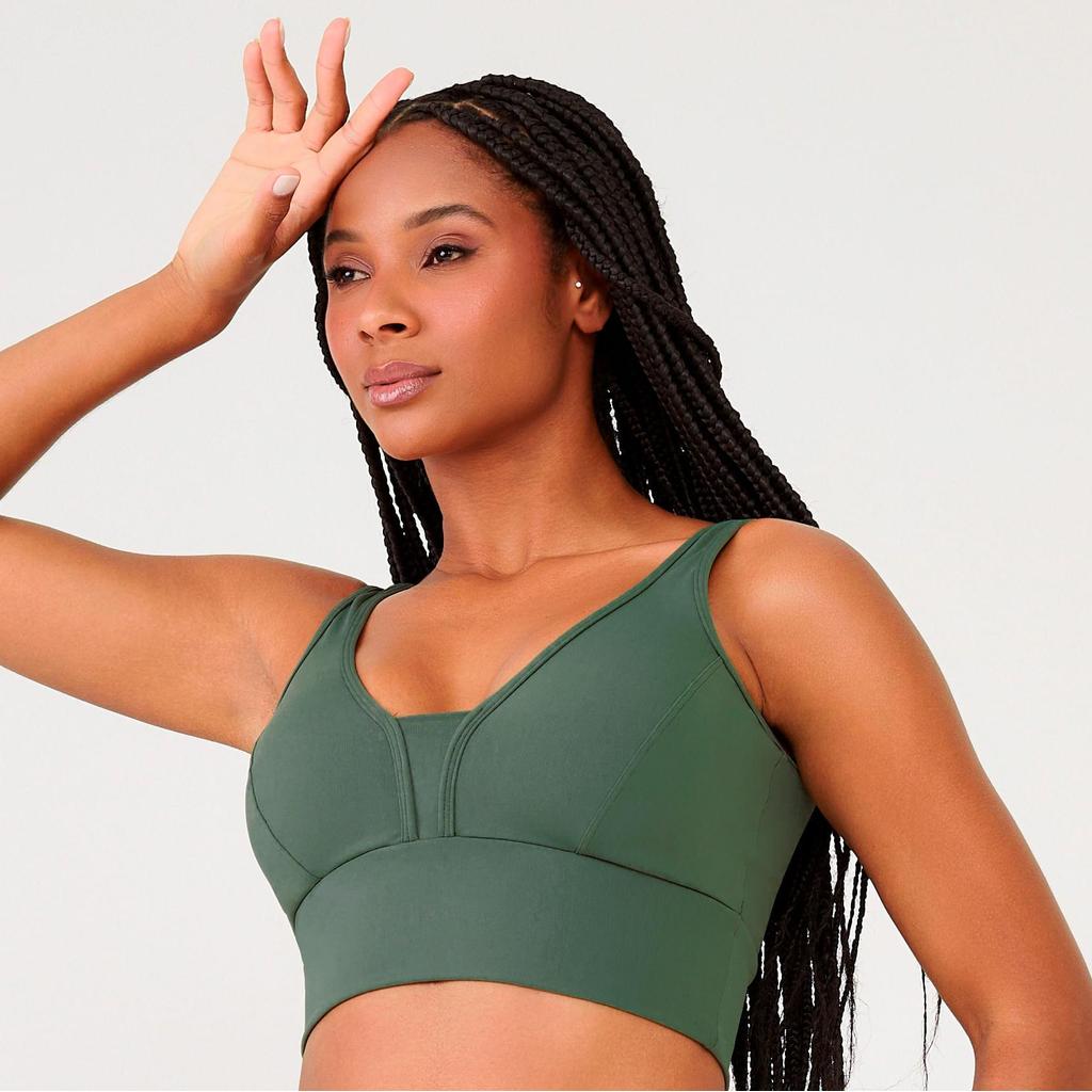 Top Basics Verde Tundra Poliamida Com Bojo em Oferta na Shopee