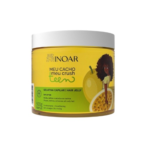 Inoar Meu Cacho Meu Crush Gelatina Teen Maracujá 500g