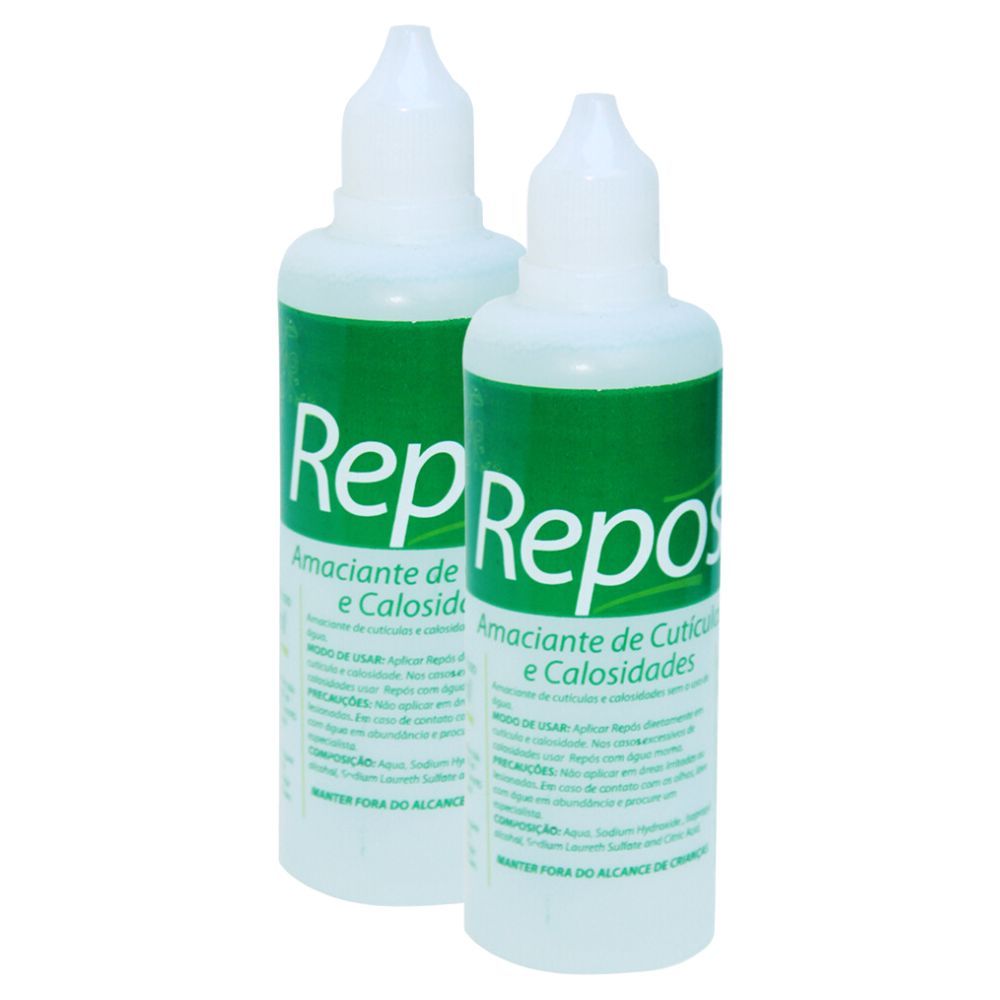 Kit 2 Amaciante de Cutículas e Calos Repos 120ml em Oferta na Shopee