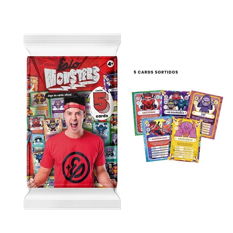FLOW PACK CARDS ELO MONSTERS ENALDIN em Oferta na Shopee
