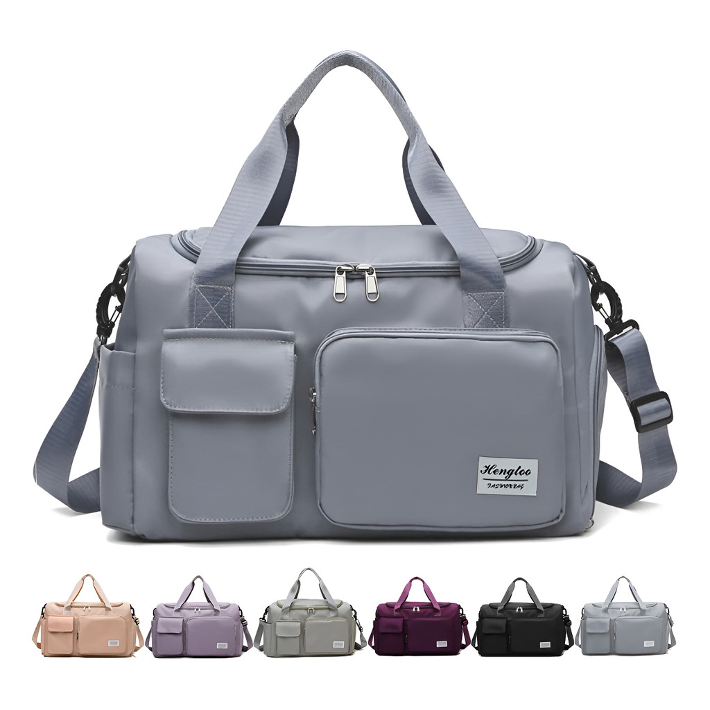 Bolsa Unissex Impermeável Academia Com Porta Tênis E Alça Ajustável