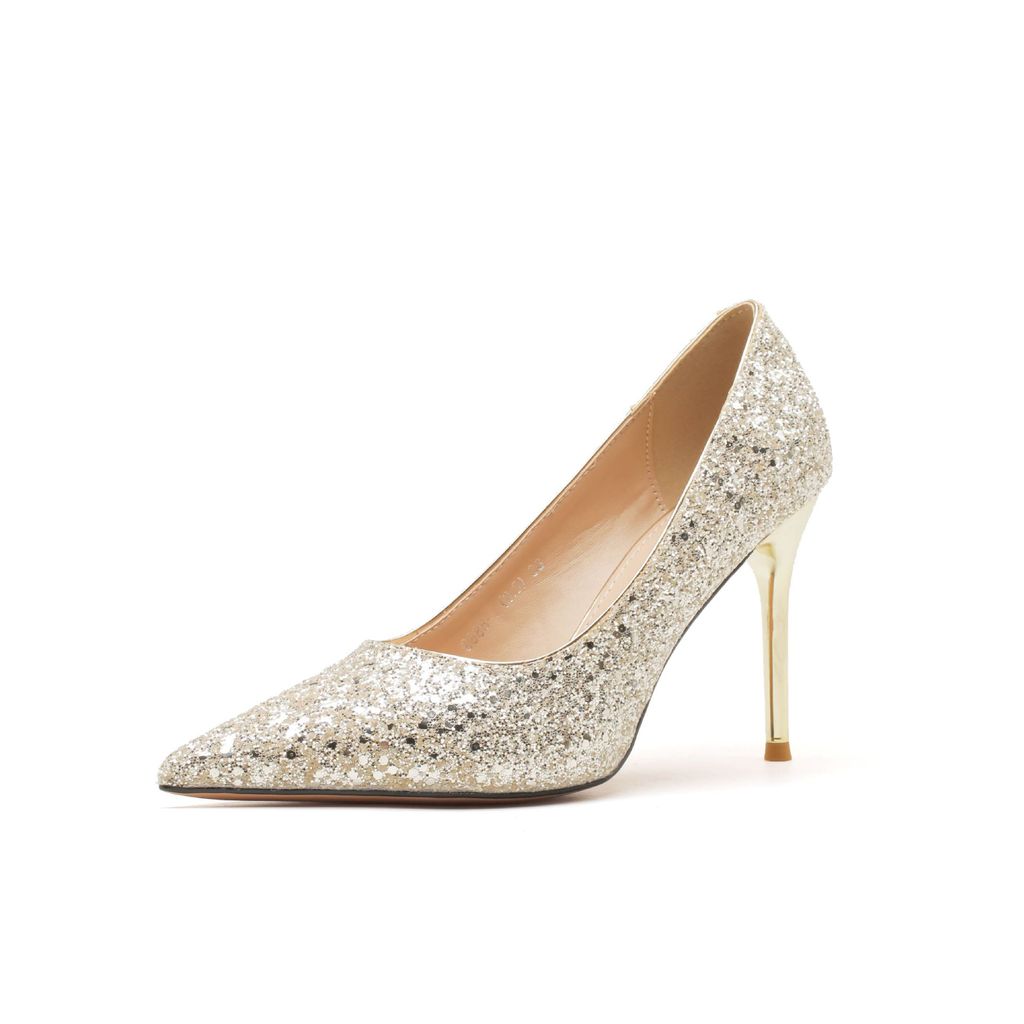 Sapatos de Salto Alto Femininos Estilo Francês Xiuhe Vestido de Noiva Sapatos de Noiva com Cristais e Lantejoulas de Dua em Oferta na Shopee