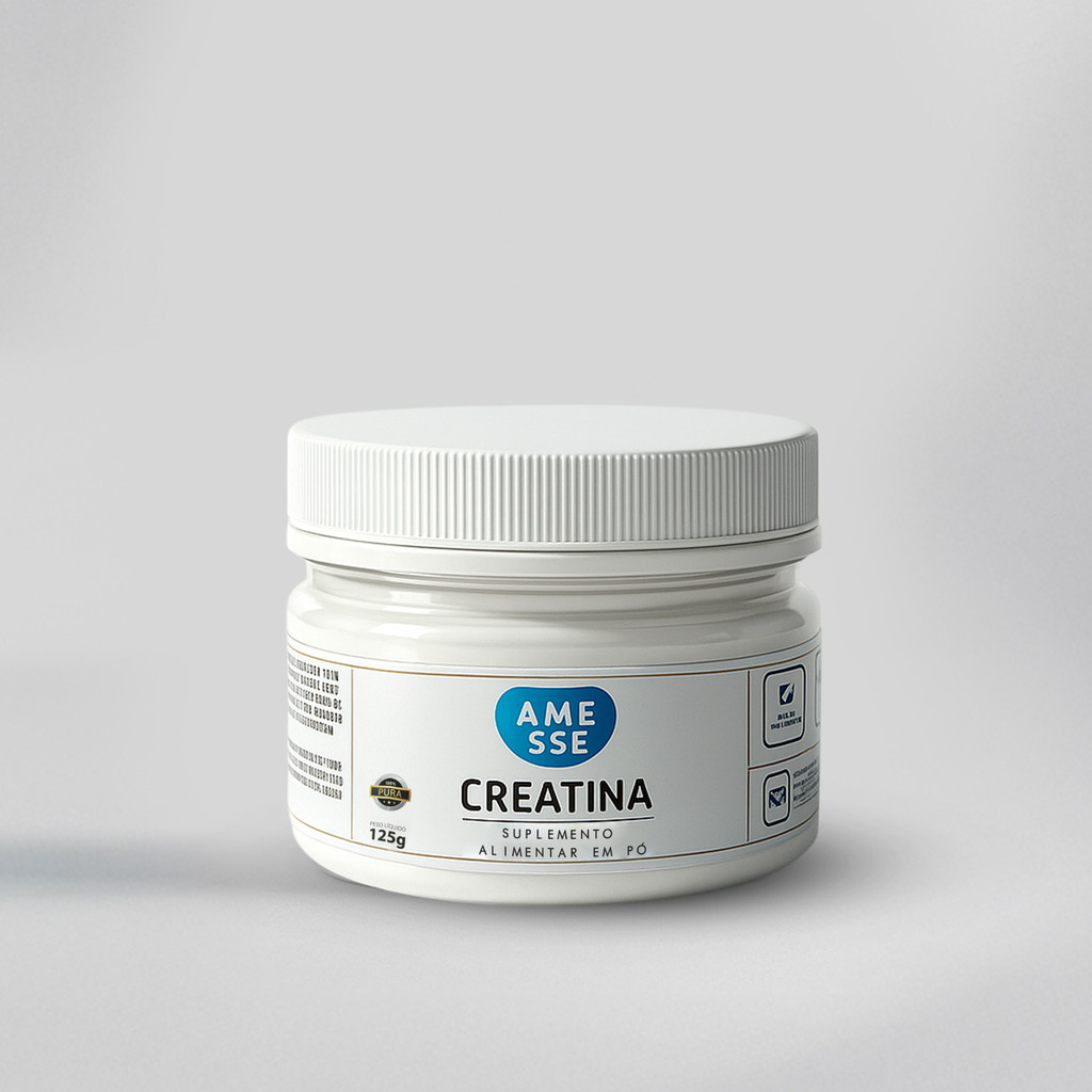 Creatina AMESSE Pura - Aumente sua Força e Resistência - Embalagem de 125g em Oferta na Shopee