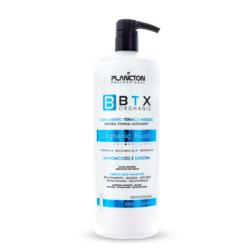 BTX ORGHANIC BRUSH Gloss Defrizante Plancton - 1L em Oferta na Shopee