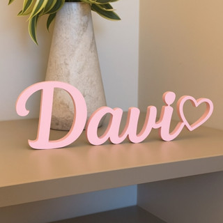 Letreiro Nome 3D Personalizado Decoração Mesa Aniversário Casamento Chá de Bebê Batizado Infantil em Oferta na Shopee