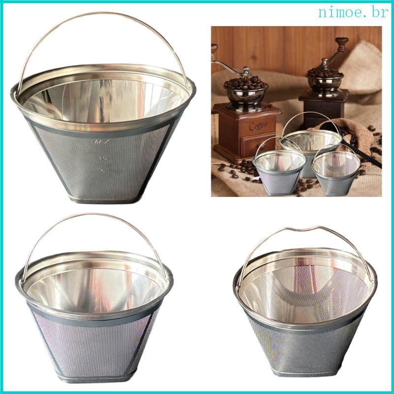 Filtro Café Aço Inoxidável Nim 304 Design Cone Malha Fina Acessórios Para Máquina Expresso Dur em Oferta na Shopee
