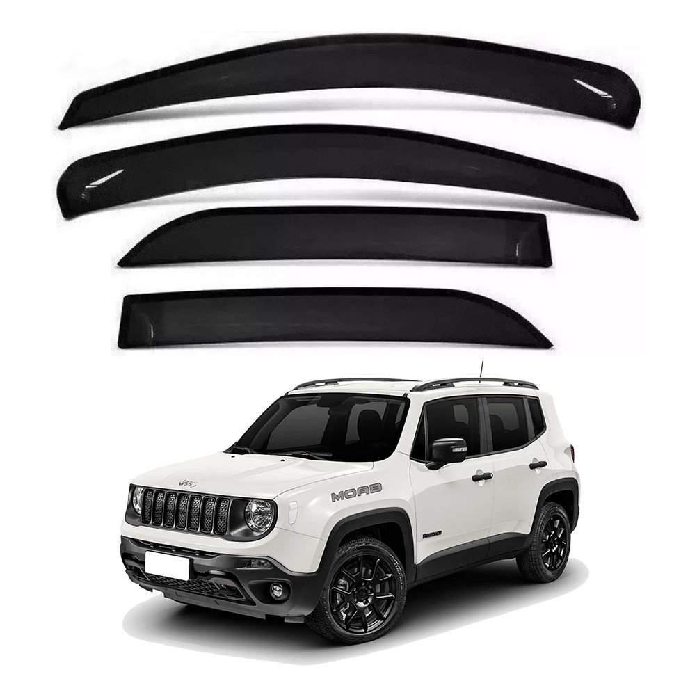 Canaleta Calha Chuva Para Jeep Renegade 15 16 17 18 4 Portas