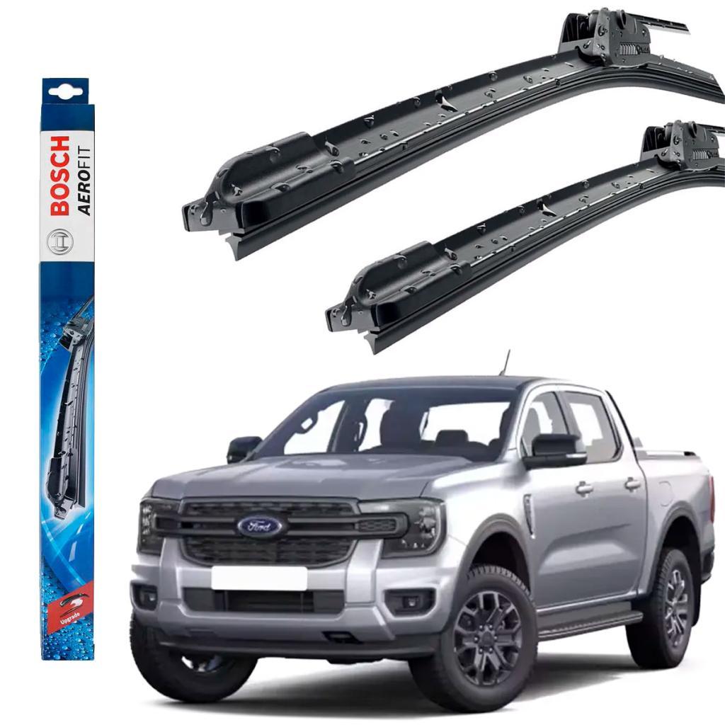 Par Jogo Kit Palheta Dianteira Aerofit Bosch para Ford Ranger 2017 Até 2022