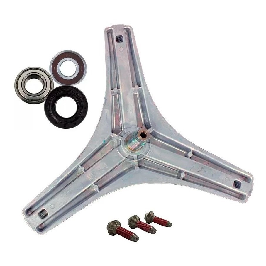 Eixo Tripe Lava E Seca LG + kit Rolamentos + Parafusos Wd1403 WD-1409