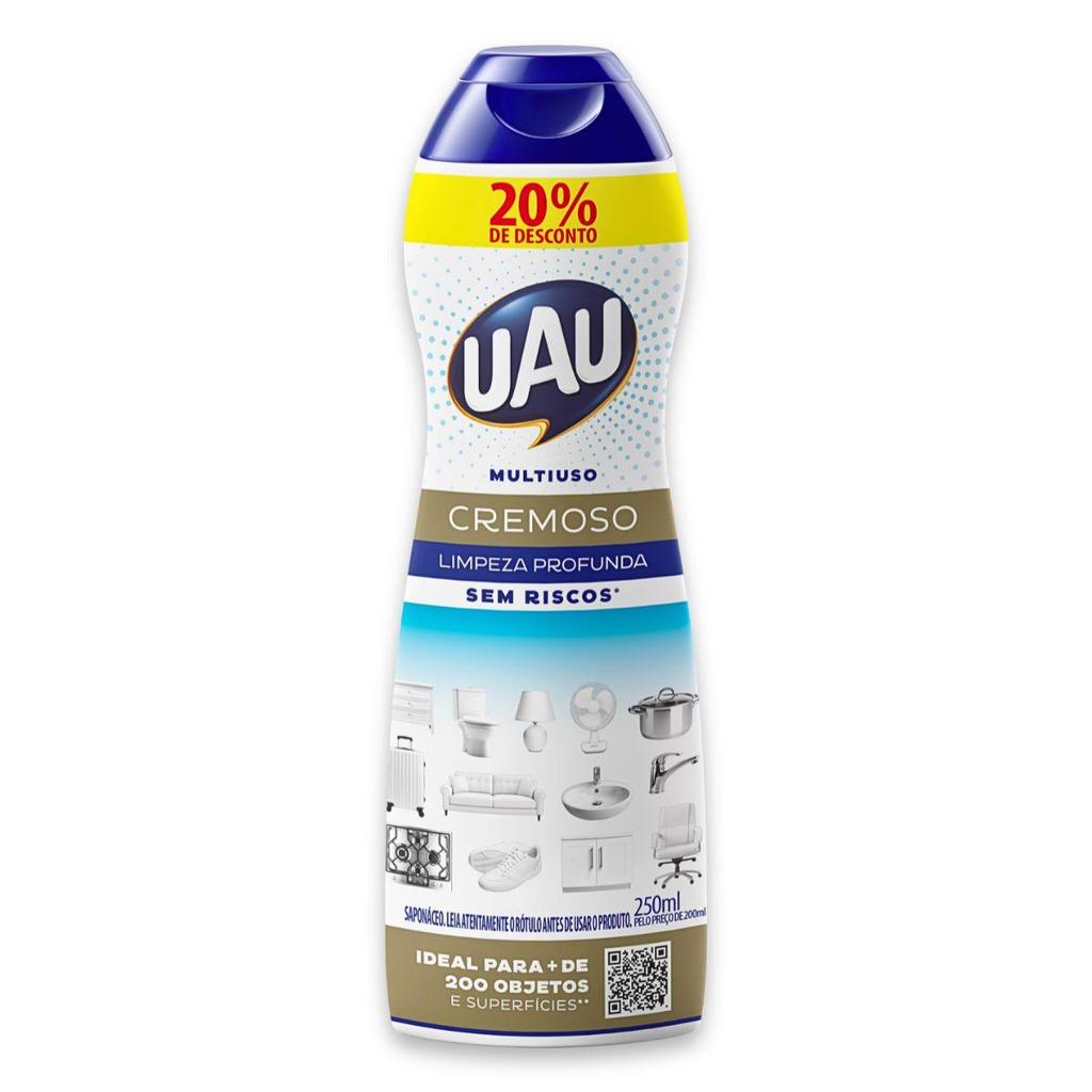 Saponáceo Cremoso UAU Tradicional 250ml Promo em Oferta na Shopee